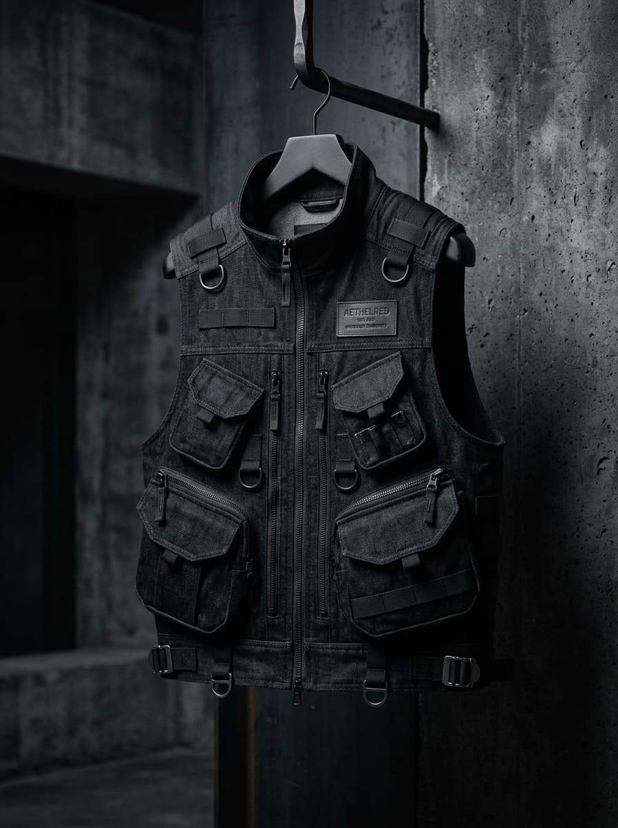 TACTICAL UTILITY DENIM VEST